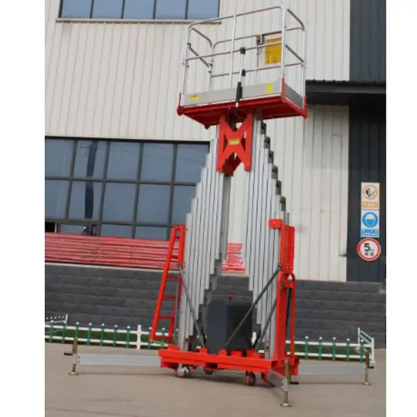 Plataforma Elevadora doble mástil vertical 14m-200kg (batería)