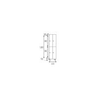 Melamine locker 2 doors