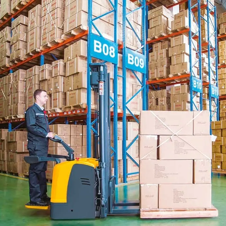 AE15.56 electric stacker 1500kg with 5600mm platform