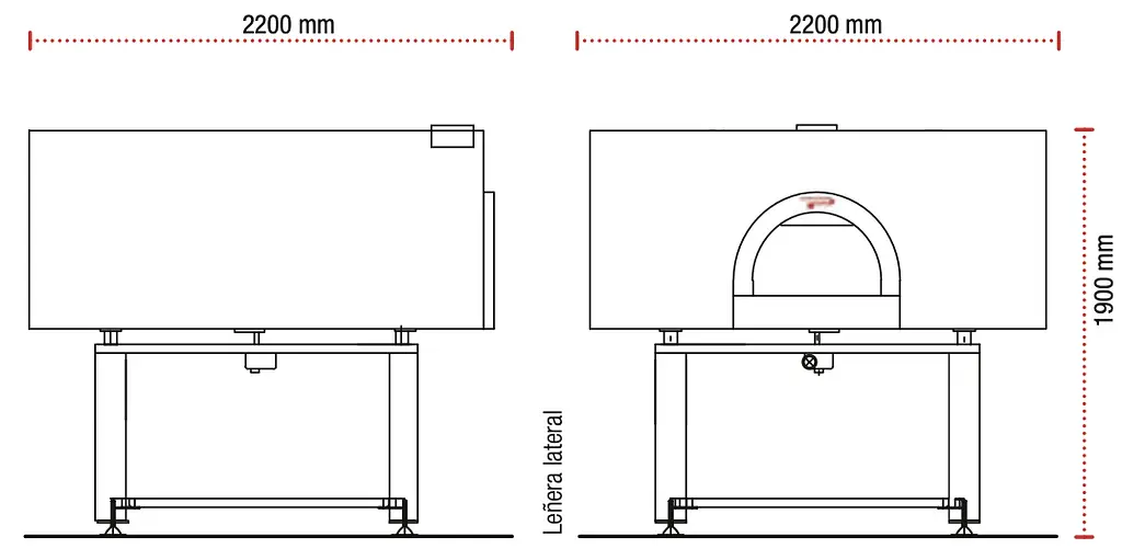 Horno giratorio Pavesi PVP 150 ROUND