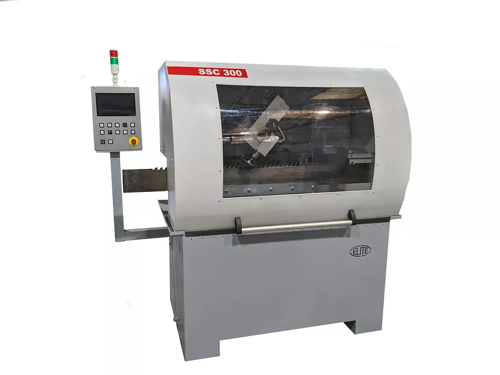 Máquina automática de afilado de flancos de dientes Elite SSC 350 para sierras de cinta de aserradero