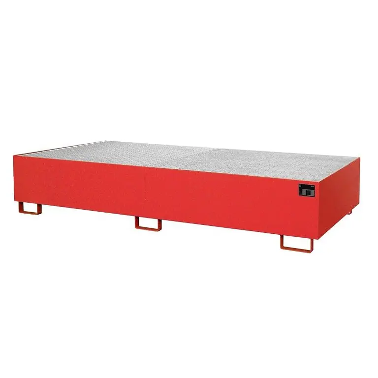 Red fire painted shelf