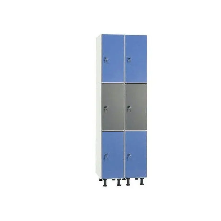 Melamine locker with phenolic door and adjustable legs
