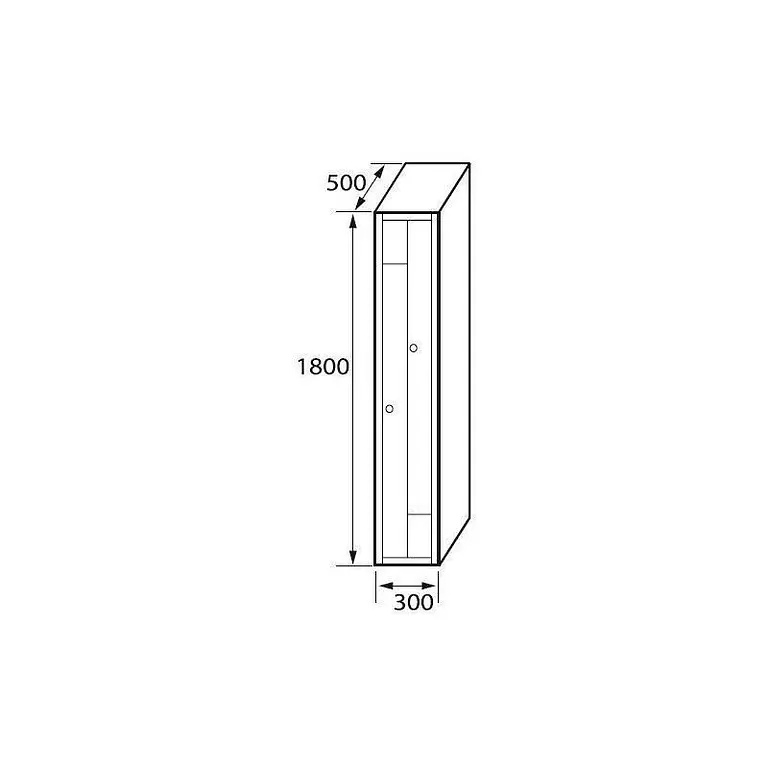 Locker Extension 2 doors in L