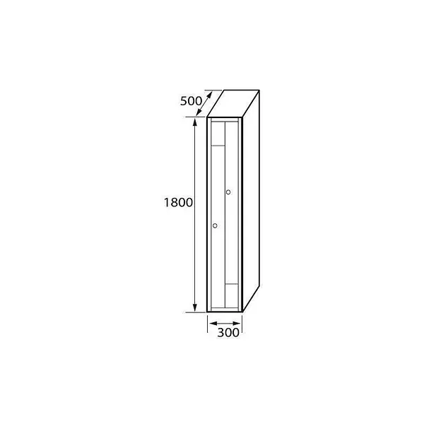 Locker Extension 2 doors in L