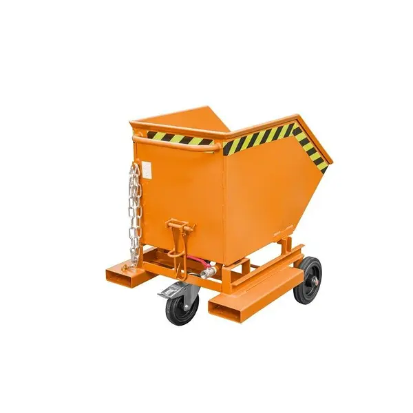 Volquete carretilla de virutas, pintado, Amarillo naranja