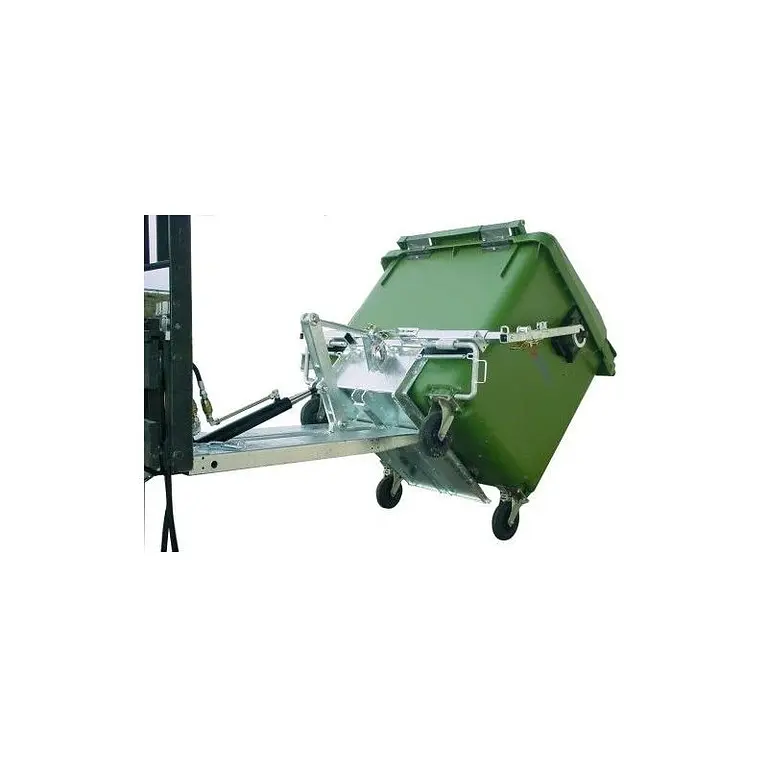Container Volcator with hydraulic system and safety features