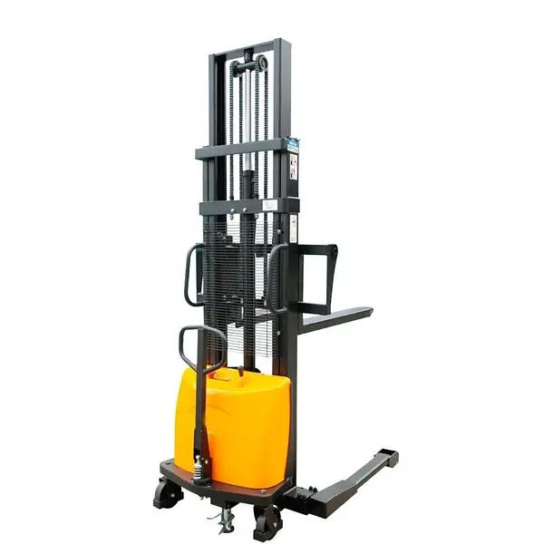 Apilador Semi Eléctrico 1000kg a 1600mm (Patas Anchas Ajustables)