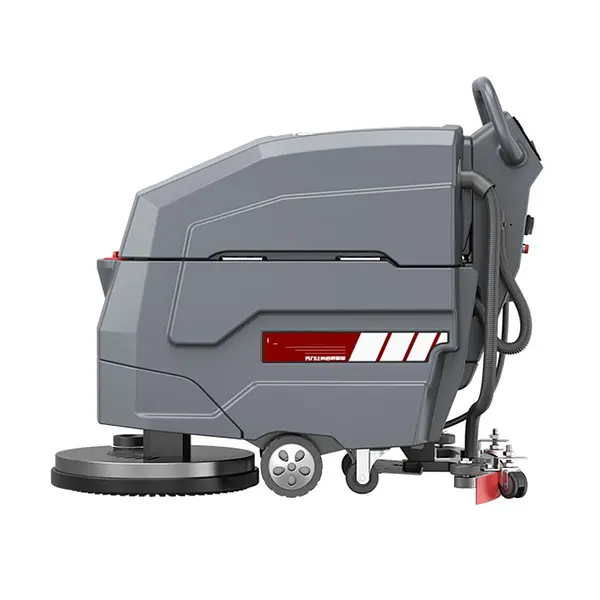 Electric scrubber drier with manual push option X4