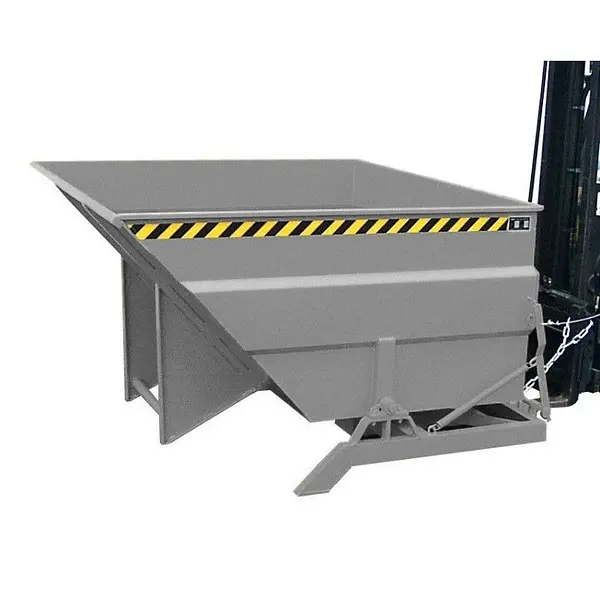 Container tilting, painted, gray mouse