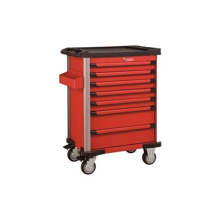 Mobile drawer with 7 drawers and 286 tools