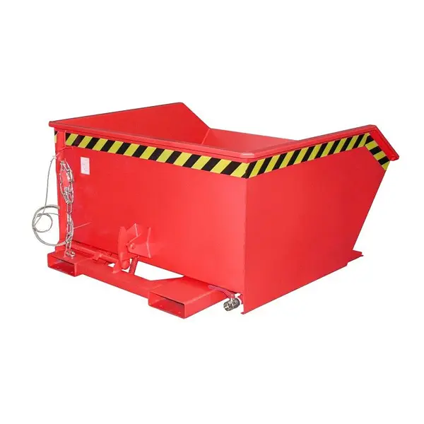 Contenedor de virutas, pintado, Rojo fuego
