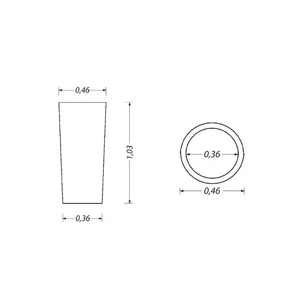 Metal inner reinforcement tube for debris decombending