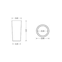 Metal inner reinforcement tube for debris decombending