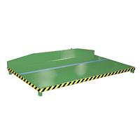 Platform for Recorts, painted, green