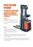 NobleLift PS12-20N/16DN 1200/1600/2000 kg N series electric stacker