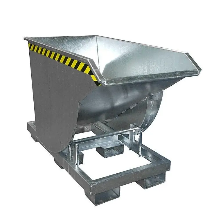 Contenedor basculante, galvanizado en caliente