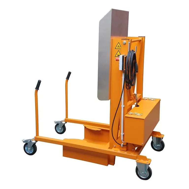 Basting station for garbage containers, painted, Orange yellow