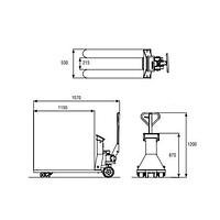 Stainless steel floor scale 2000KG