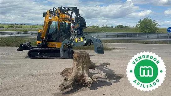 Hydraulic demolition selection grapples for mini excavators