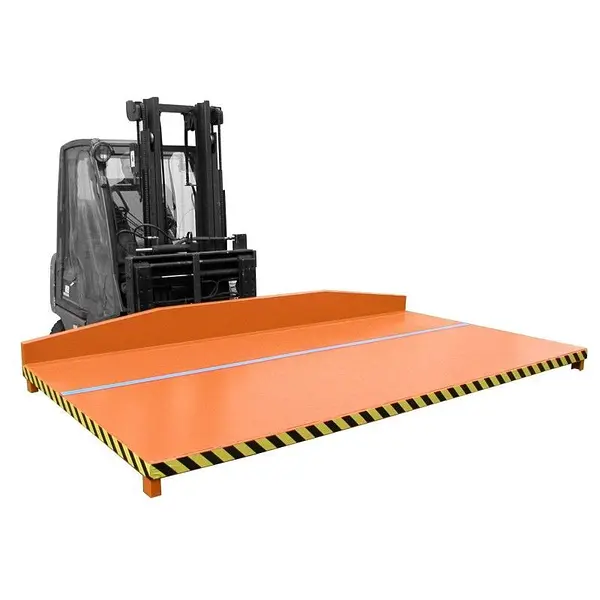 Scraping Platform, painted, Yellow Orange