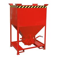 Silo Container, pintado, rojo fuego