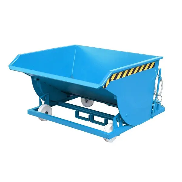 Contenedor de virutas, pintado, azul claro