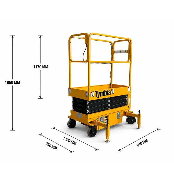 Tymbia 5.9m semi electric scissor lift