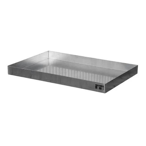 Bandeja de derrames para bidones/latas pequeñas sobre paletas, acero inoxidable 1.4571