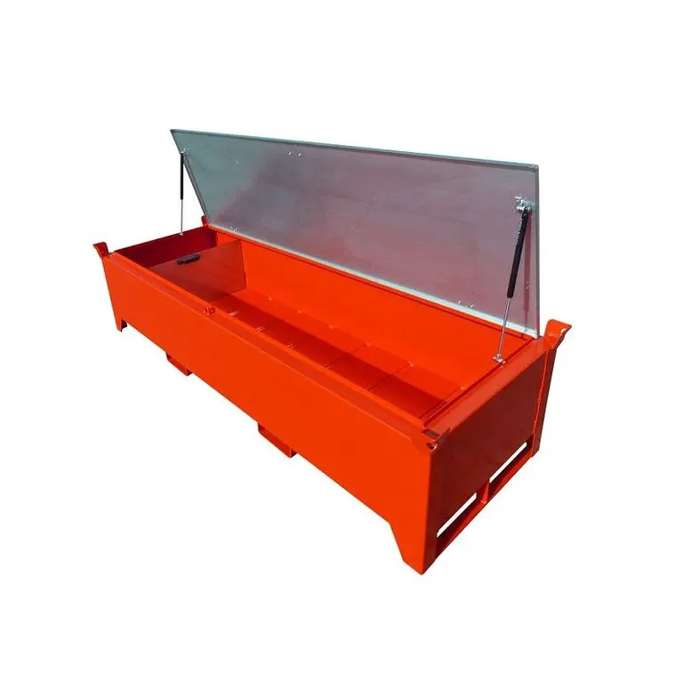 Fluorescent tube box painted fire red