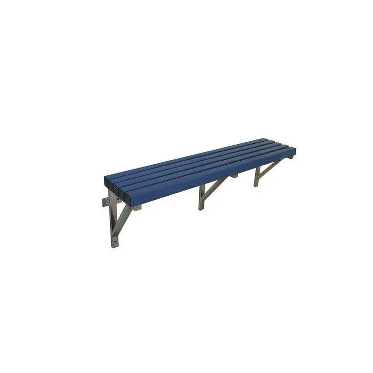 PVC wall bench for wet environments