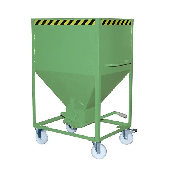 Silo Container, pintado, verde Reseda