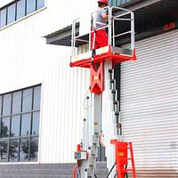Lifting platform double vertical mast 18m-150kg (battery)