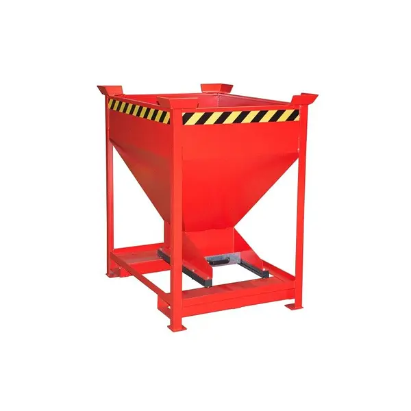 Silo Container, pintado, rojo fuego
