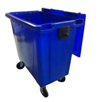 Garbage cube 1,000 liters blue