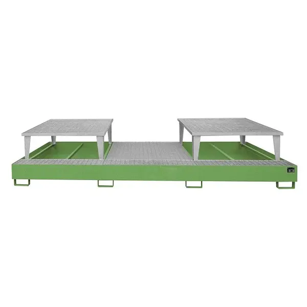 IBC storage tray painted green