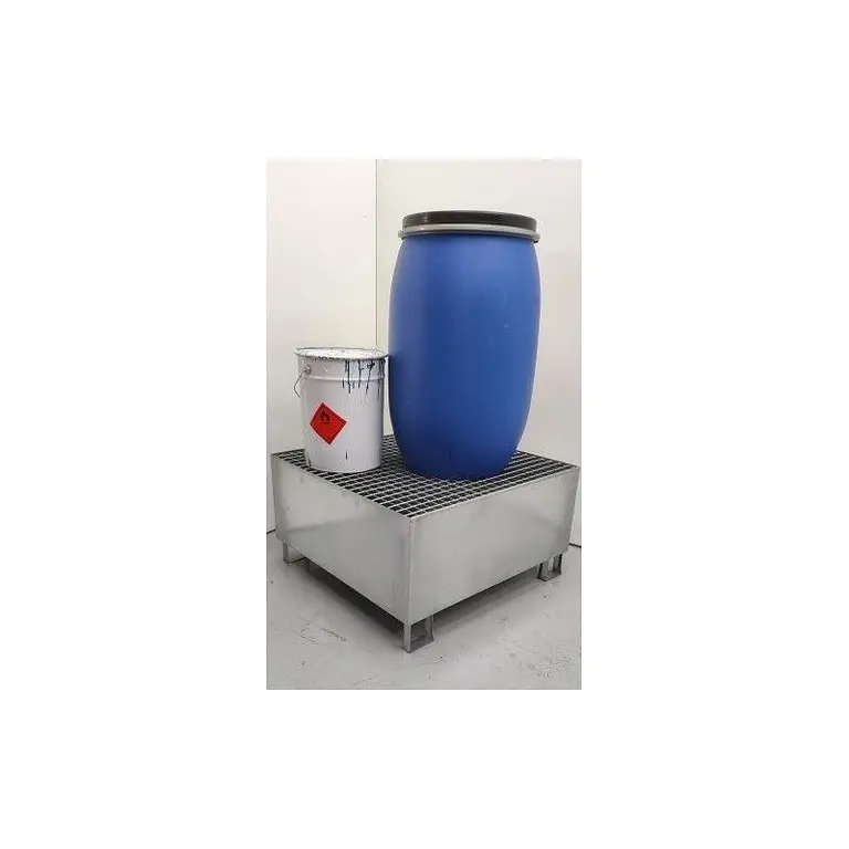 Galvanized bucket 1 drum 220 liters liquid collection tank