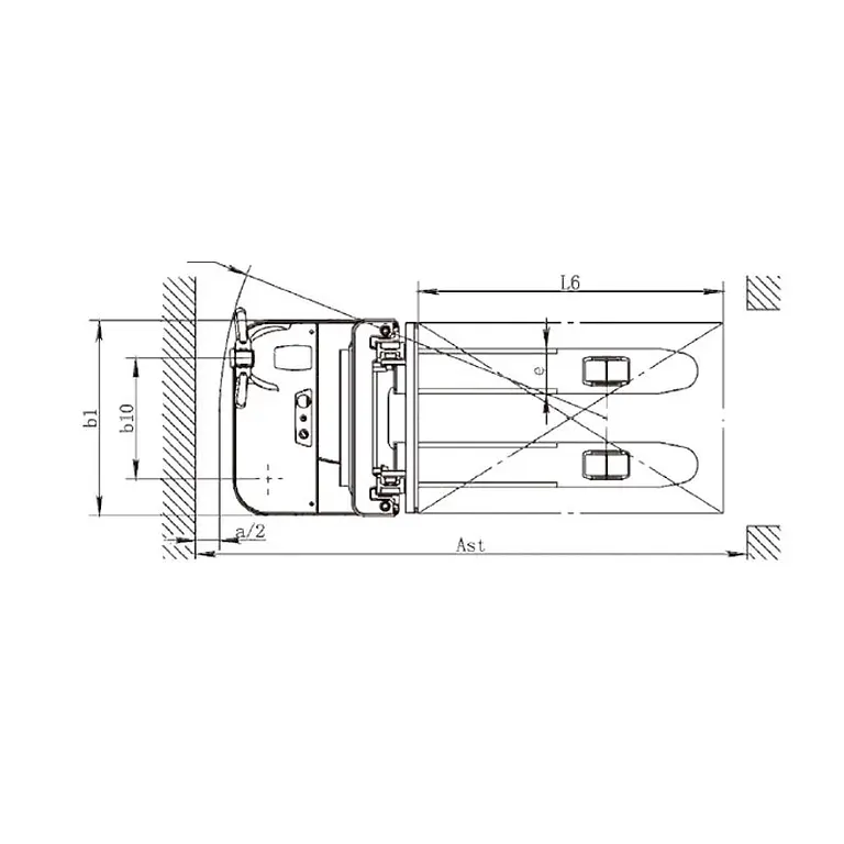TYMBIA electric stacker 2000kg 5000mm lithium