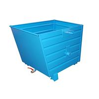 Volquete apilable de virutas, pintado, Azul claro
