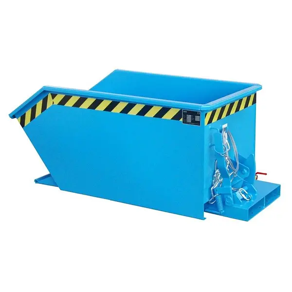 Contenedor de virutas, pintado, azul claro