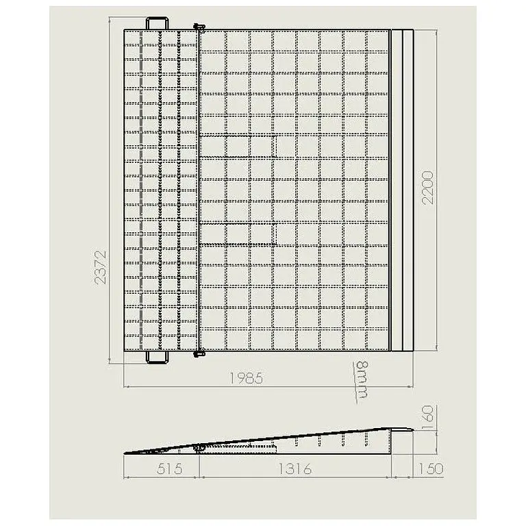 Ramp access to containers 15 ton