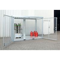 Gas cylinder storage container