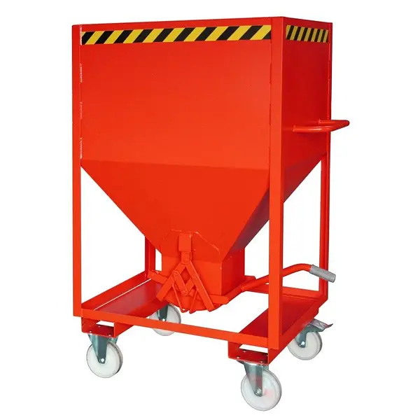 Silo Container, pintado, rojo fuego