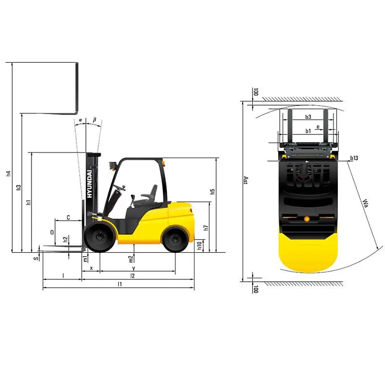 Carretilla elevadora diésel Hyundai 25DE-9V
