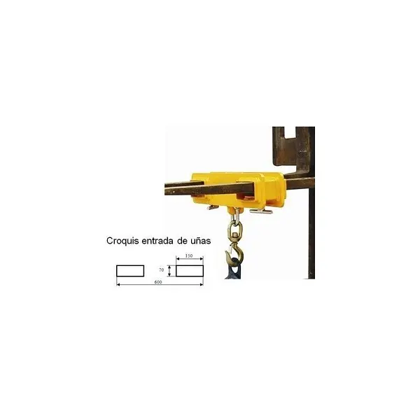 2500kg capacity loader hook