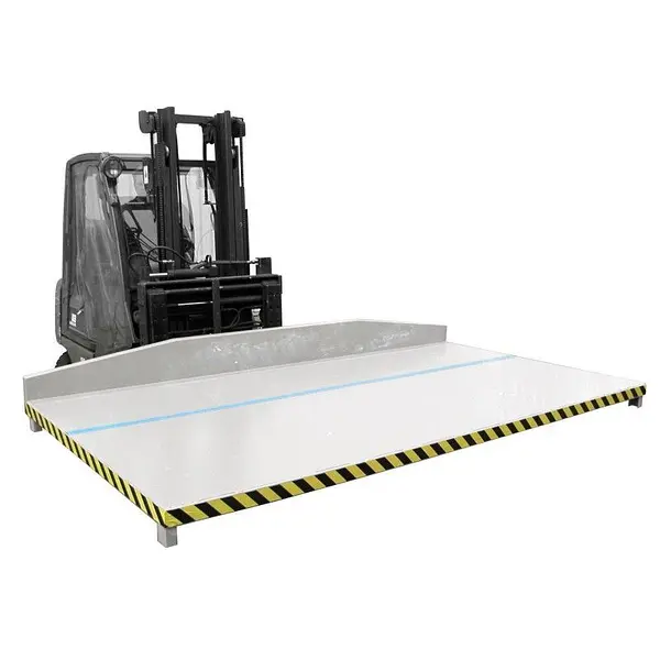 Platform for off-cuts painted gray mouse