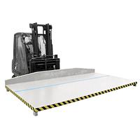 Platform for off-cuts painted gray mouse