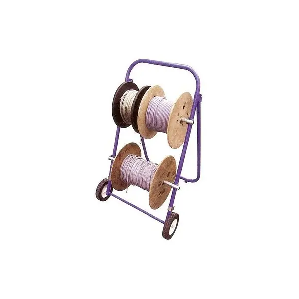 Soporte de bobinas de carro con ejes ajustables y capacidad de 60 kg