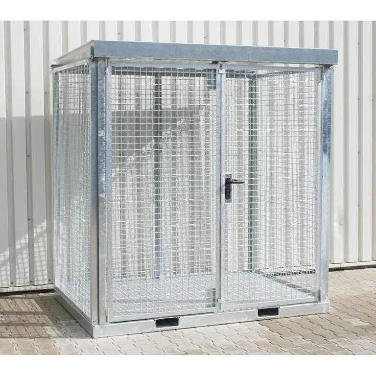 Gas cylinder storage container