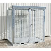 Gas cylinder storage container
